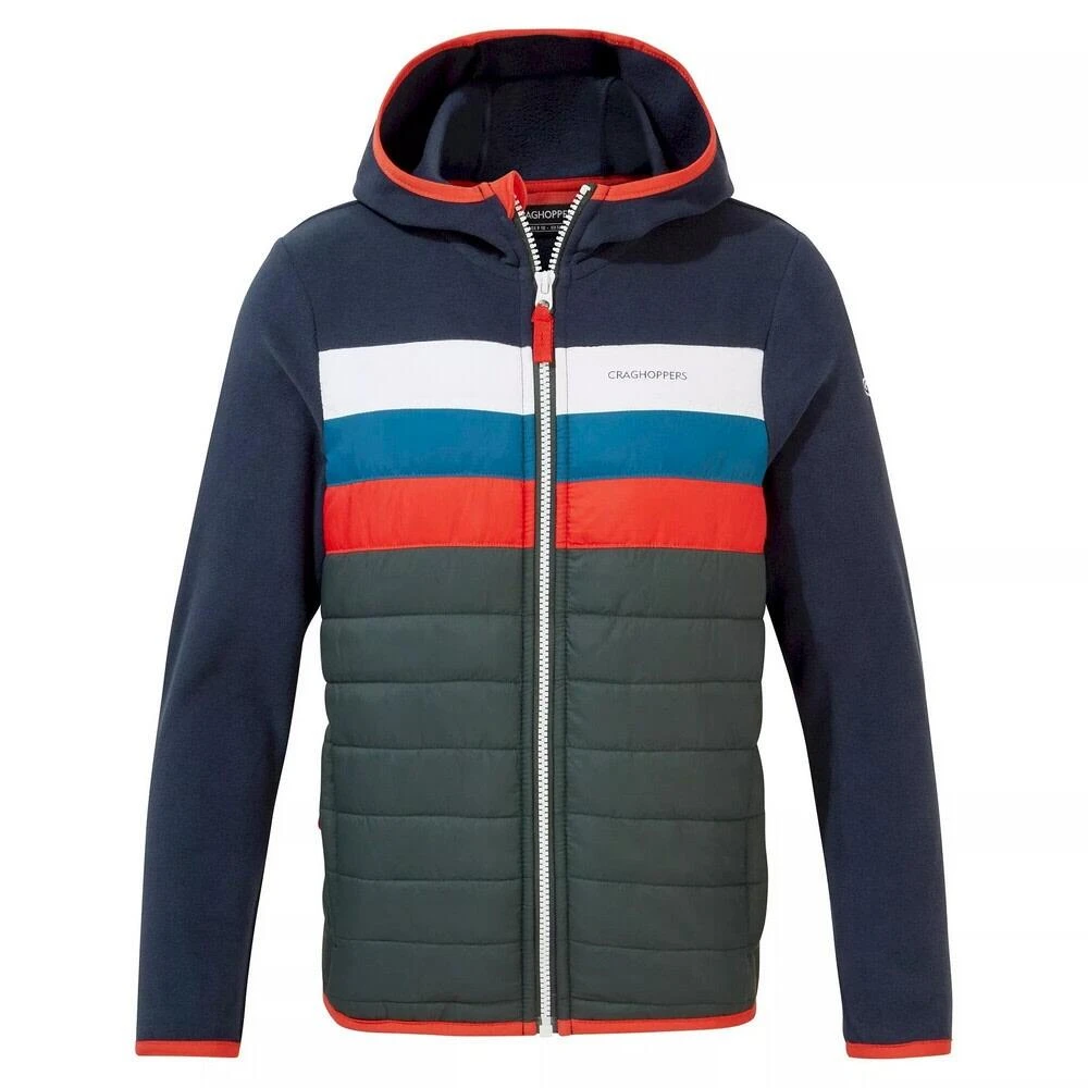 Craghoppers Childrens/Kids Brady Padded Jacket (Blue Navy/Spruce Green) 1 Craghoppers Childrens/Kids Brady Padded Jacket (Blue Navy/Spruce Green)