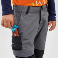 Quechua Kids' Hiking Zip-Off Trousers MH500 2 -The Outdoor Clothing Store k047996668afb2b5f647646a8b2f935ab
