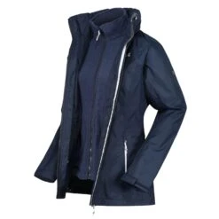 Regatta Womens/Ladies Premilla IV 3 In 1 Waterproof Jacket (Navy) -The Outdoor Clothing Store k0699128383f7daf13d4862a28c33f538
