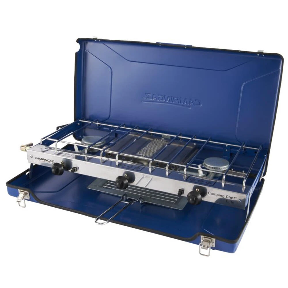 Campingaz Chef Folding Double Burner Stove Portable Cooker & Grill 2 Campingaz Chef Folding Double Burner Stove Portable Cooker & Grill - Image 2