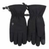 Mens Fleece Insulated Soft Shell Thermal Gloves With Touchscreen Fingertips