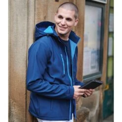 Regatta Mens Venturer Hooded Soft Shell Jacket (Black/Classic Red) -The Outdoor Clothing Store k15470a0c07d6de8d395bf0b623a94df2