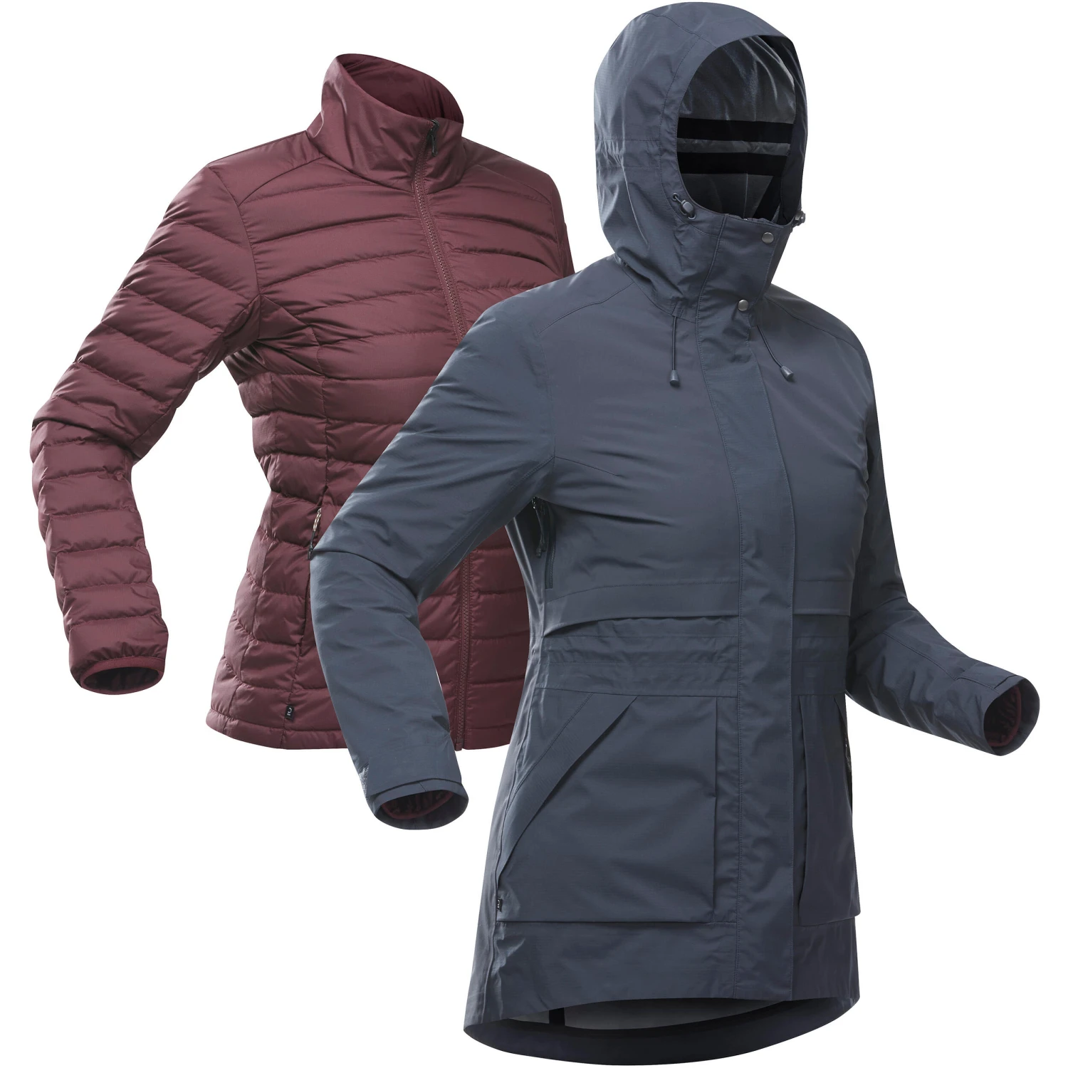 Women's Waterproof 3in1 Travel Trekking Jacket - Travel 900 Compact -10° 16 Women's Waterproof 3in1 Travel Trekking Jacket - Travel 900 Compact -10° - Image 16