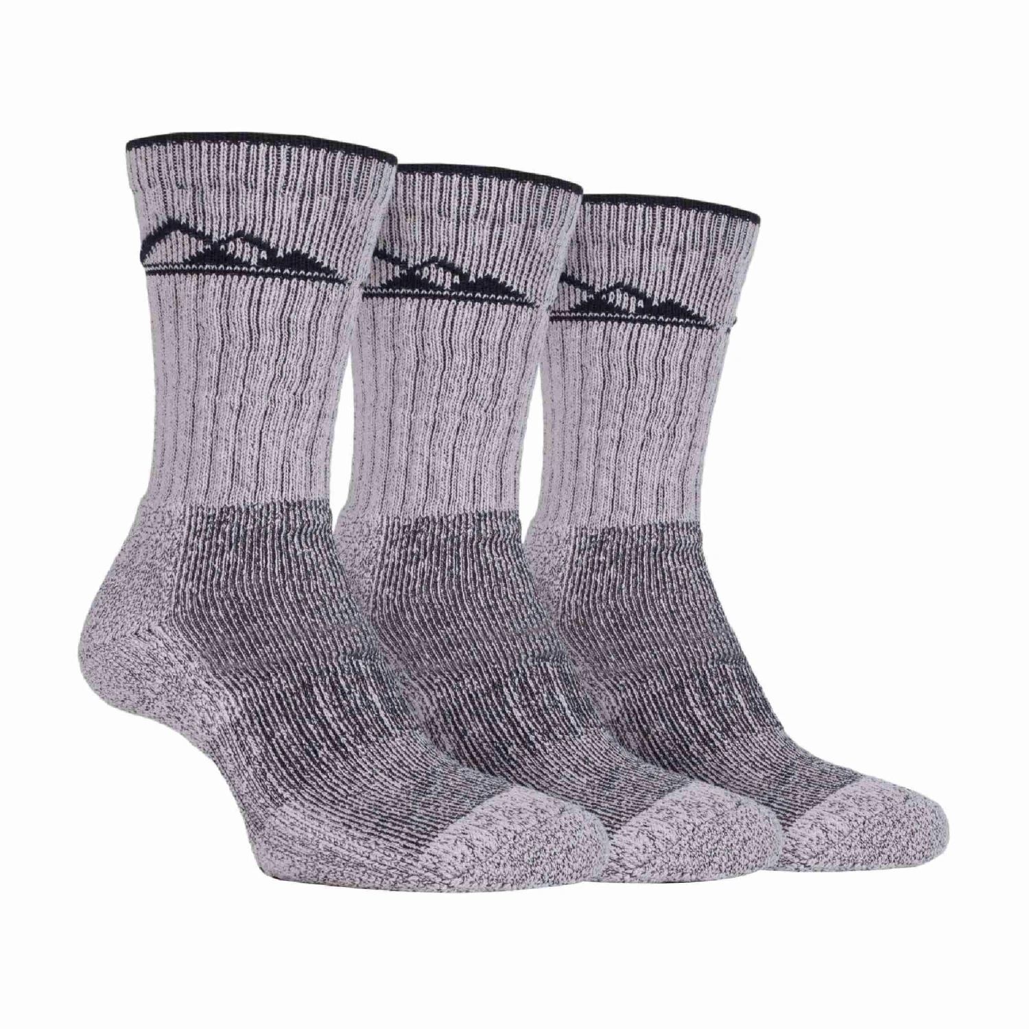 3 Pairs Mens Heavy Cushioned Breathable Outdoor Cotton Hiking Socks 7 3 Pairs Mens Heavy Cushioned Breathable Outdoor Cotton Hiking Socks - Image 7