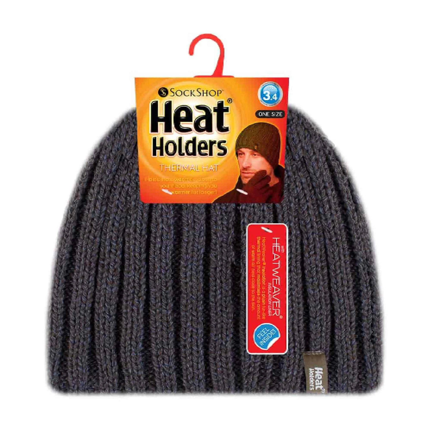 Mens 3.4 TOG Fleece Lined Ribbed Knitted Thermal Winter Hat 8 Mens 3.4 TOG Fleece Lined Ribbed Knitted Thermal Winter Hat - Image 8