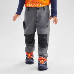 Quechua Kids' Hiking Zip-Off Trousers MH500 2 -The Outdoor Clothing Store k3eee1b8765750fab5f6b246379ac6458