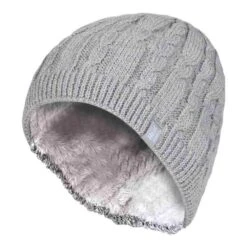 Womens Ribbed Cable Knit Fleece Lined Thermal Knitted Beanie Hat -The Outdoor Clothing Store k4d4869afc3b5ab081db3927feb3542c1