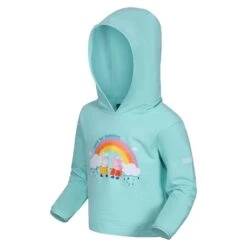 Regatta Childrens/Kids Peppa Pig Rainbow Hoodie (Aruba Blue) -The Outdoor Clothing Store k5937c8242781272ca62cbe2372dfc456
