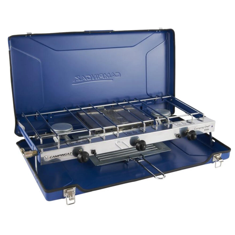Campingaz Chef Folding Double Burner Stove Portable Cooker & Grill 1 Campingaz Chef Folding Double Burner Stove Portable Cooker & Grill