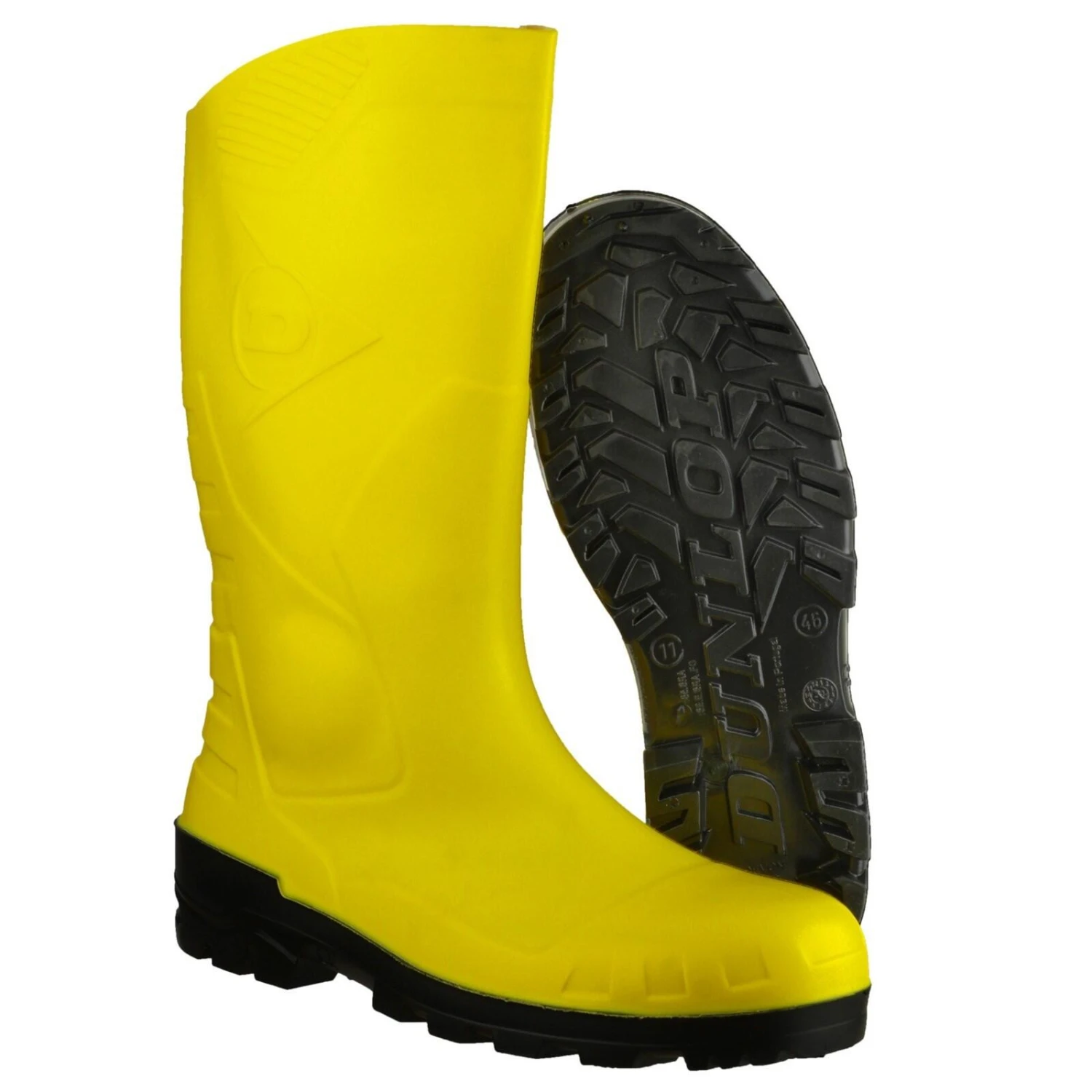 Dunlop Devon Safety Wellingtons YELLOW 4 Dunlop Devon Safety Wellingtons YELLOW - Image 4