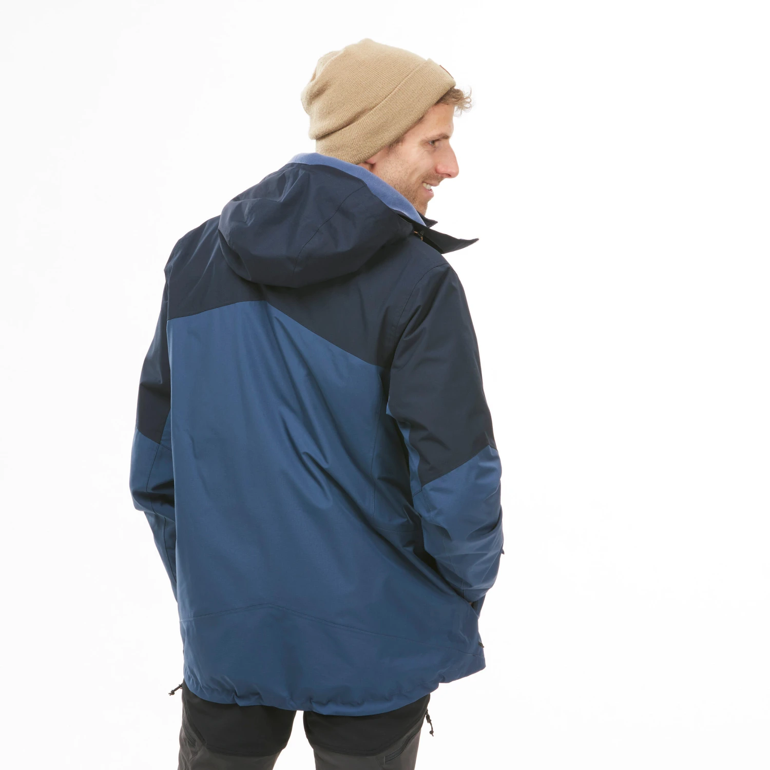 Men's 3-in-1 Waterproof Travel Trekking Jacket Travel 500 -10°C 3 Men's 3-in-1 Waterproof Travel Trekking Jacket Travel 500 -10°C - Image 3