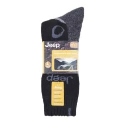 Jeep 4 Pairs Mens Anti Blister Thick Cushioned Luxury Boot Socks For Hiking -The Outdoor Clothing Store k5e33bddf1de756af19b8719cd4c0ecbe