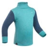 WEDZE Baby Ski Base Layer Top, Undershirt Merino Wool MERIWARM Turquoise