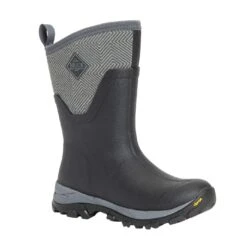 Muck Boots Womens/Ladies Arctic Ice Vibram Geometric Wellington Boots (Black/Grey)