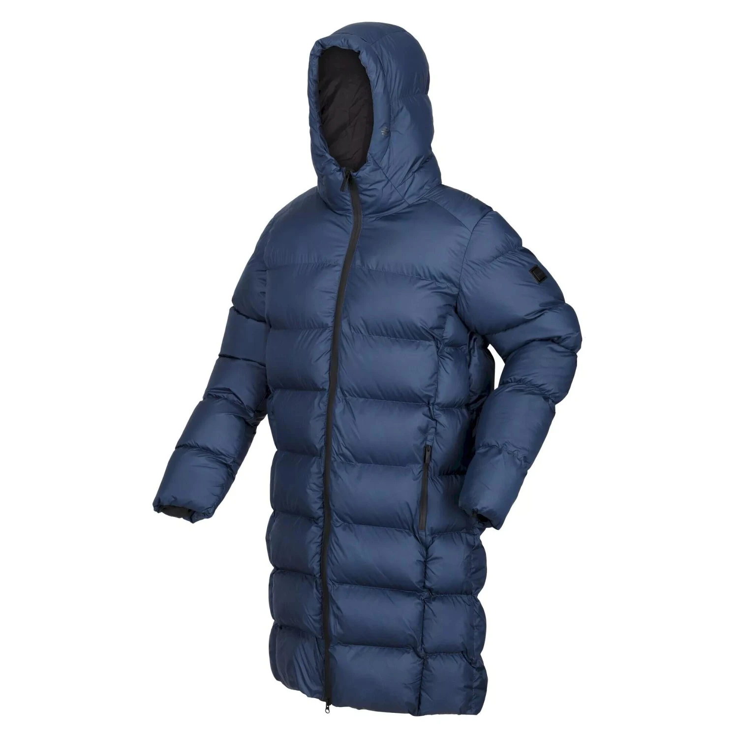 Regatta Mens Hallin Long Length Padded Jacket (Black) 7 Regatta Mens Hallin Long Length Padded Jacket (Black) - Image 7