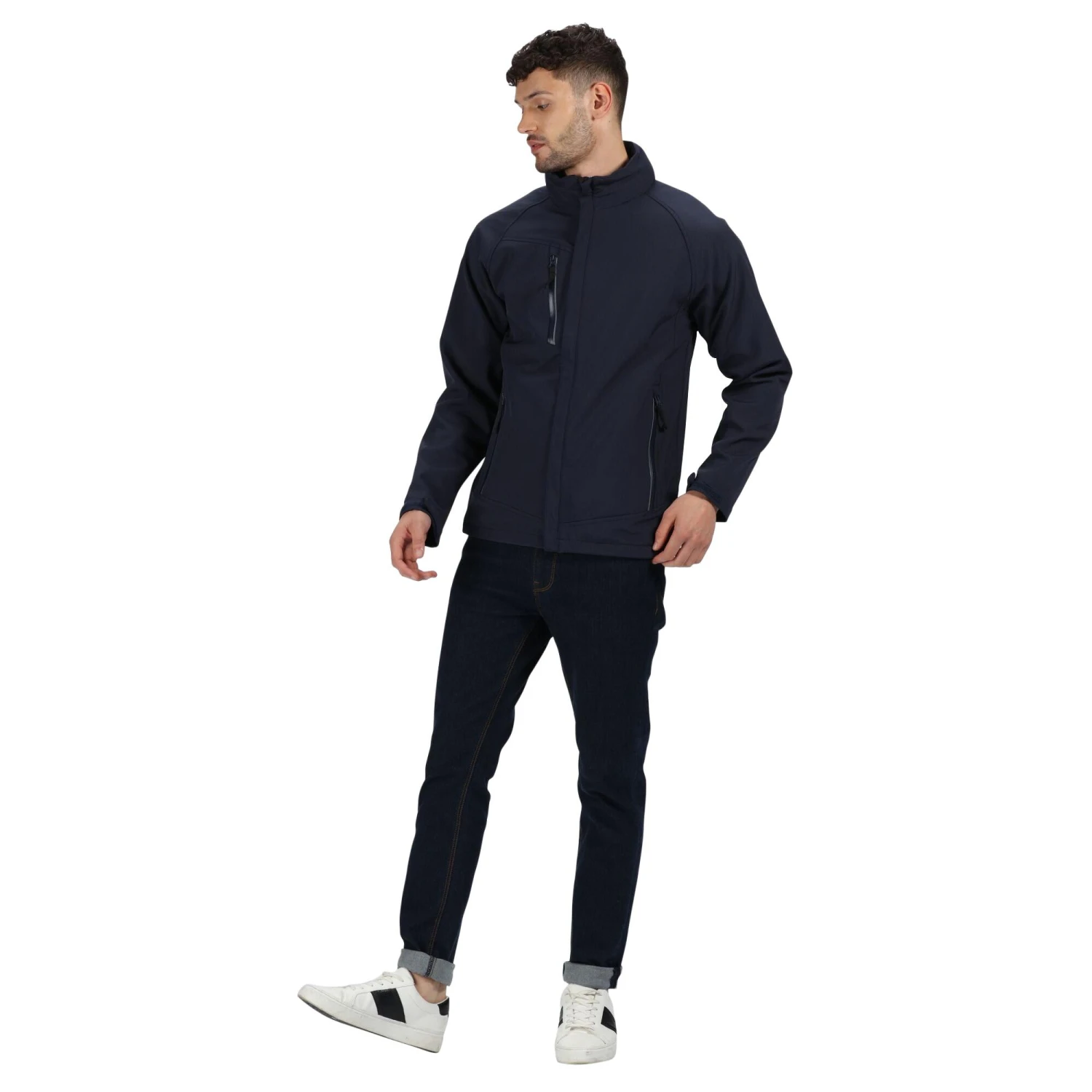 Regatta Mens Apex Soft Shell Jacket (Navy) 1 Regatta Mens Apex Soft Shell Jacket (Navy)