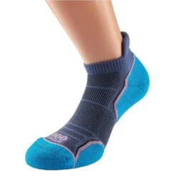 Womens/Ladies Run Ankle Socks (Pack Of 2) (Hot Pink/Lavender/Blue) -The Outdoor Clothing Store k85eac1ab817880ecb12b781e6def168e