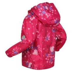 Regatta Childrens/Kids Peppa Pig Packaway Waterproof Jacket (Fusion Pink) -The Outdoor Clothing Store k8cef3469ac3db34364fcfba05fb2be38