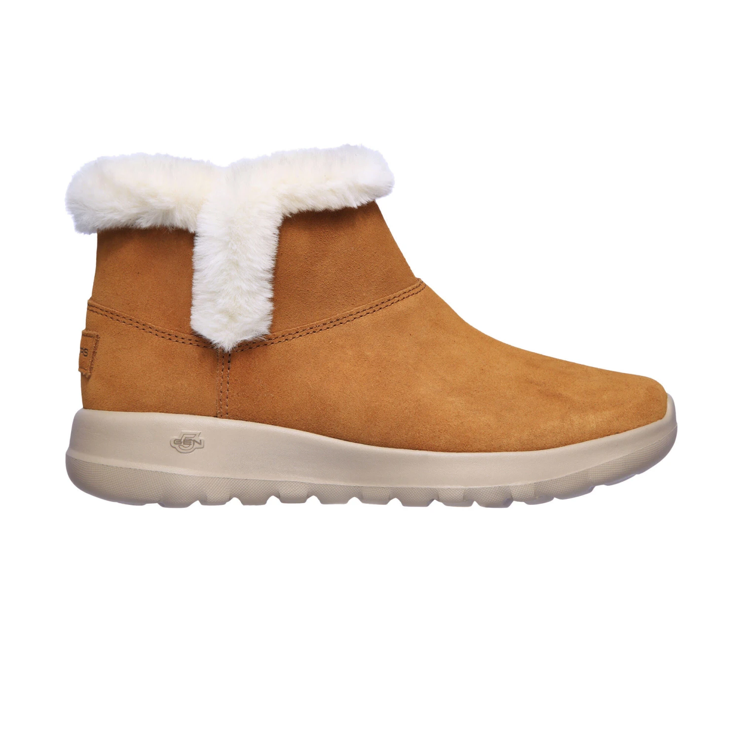 Skechers Womens/Ladies On The Go Joy Bundle Up Suede Wide Ankle Boots (Chestnut) 1 Skechers Womens/Ladies On The Go Joy Bundle Up Suede Wide Ankle Boots (Chestnut)