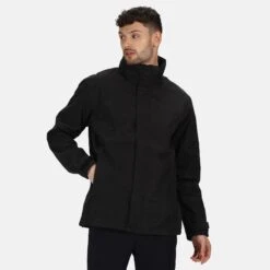 Regatta Mens Gibson IV Windproof Jacket (Black) 12 Regatta Mens Gibson IV Windproof Jacket (Black) -The Outdoor Clothing Store k96c40cb4d08bb2fef3398c1bb5390bb4