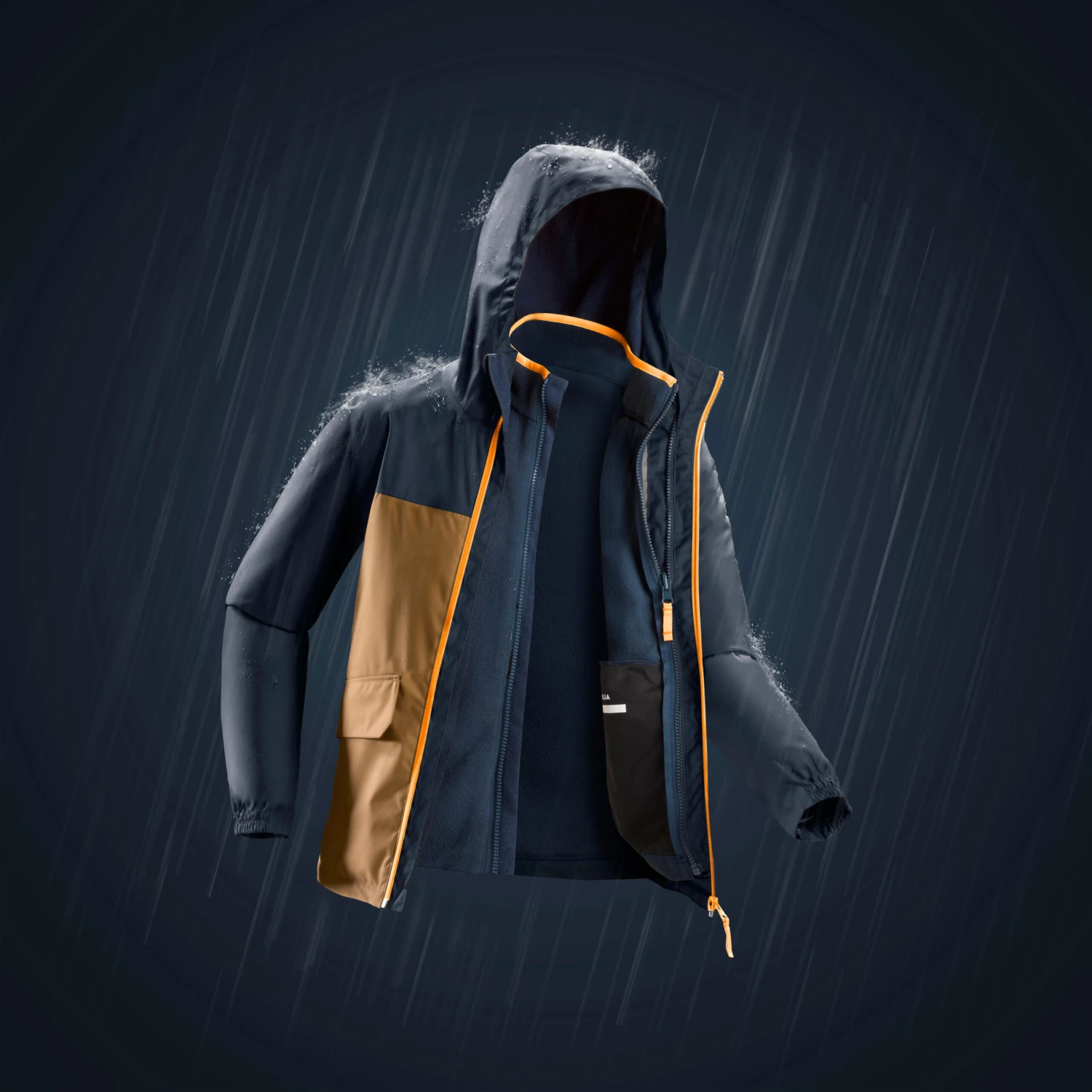 Quechua KIDS’ WARM AND WATERPROOF 3-in-1 HIKING JACKET - SH100 -0.5°C - 7 13 Quechua KIDS’ WARM AND WATERPROOF 3-in-1 HIKING JACKET - SH100 -0.5°C - 7 - Image 13