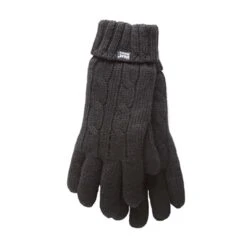 Ladies Fleece Lined Cable Knit 2.3 TOG Thermal Gloves