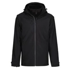 Regatta Mens Erasmus 4 In 1 Soft Shell Jacket (Black) 15 Regatta Mens Erasmus 4 In 1 Soft Shell Jacket (Black) -The Outdoor Clothing Store kab29b8ec0fc06d0f802117052650a56f