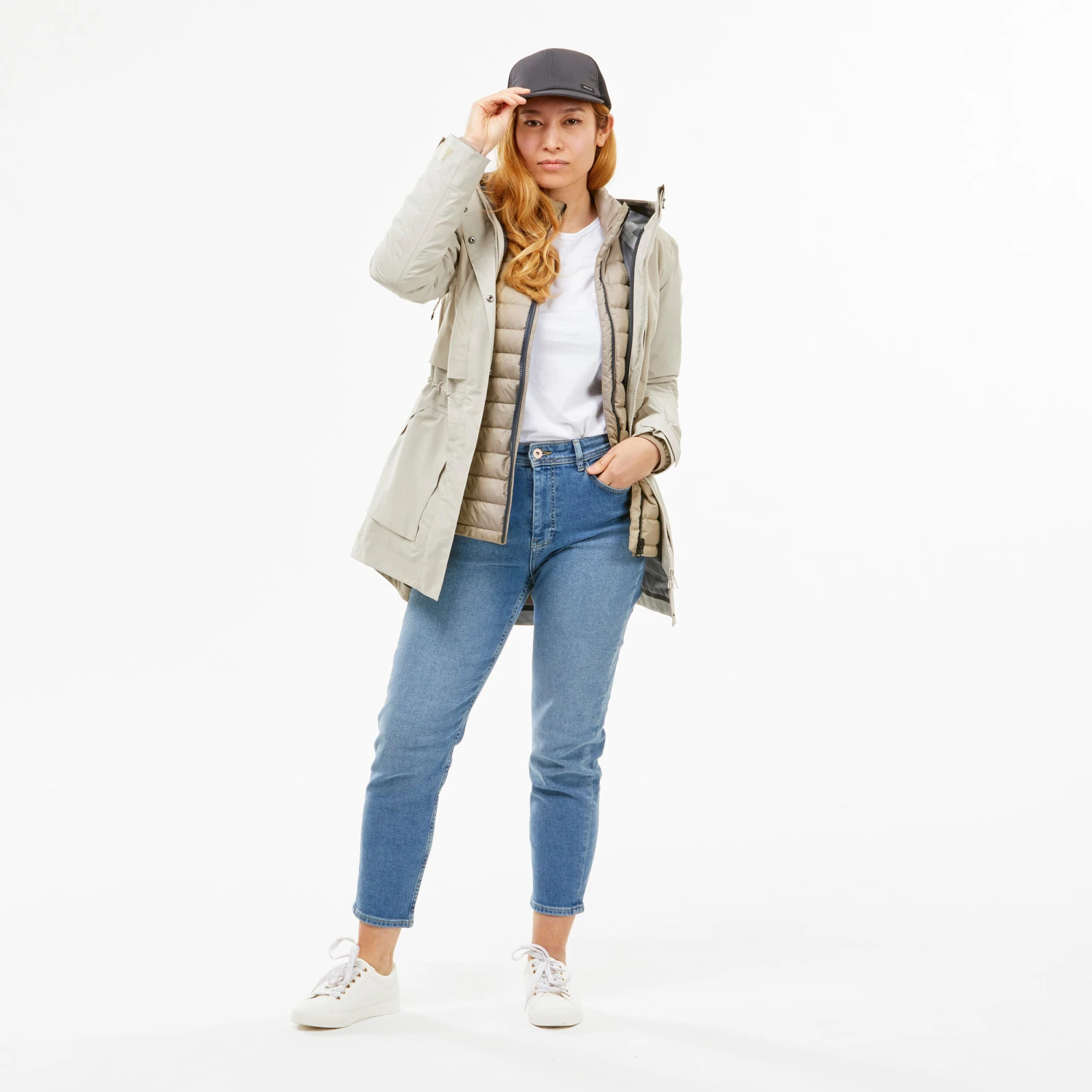 Women's Waterproof 3in1 Travel Trekking Jacket - Travel 900 Compact -10° 5 Women's Waterproof 3in1 Travel Trekking Jacket - Travel 900 Compact -10° - Image 5