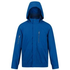 Regatta Mens Feelding Linear Waterproof Bomber Jacket (Black) -The Outdoor Clothing Store kb3e3ec6be2286bb80a9017b7eae833c8