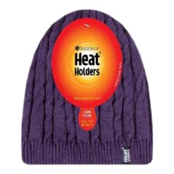 Womens Ribbed Cable Knit Fleece Lined Thermal Knitted Beanie Hat -The Outdoor Clothing Store kb41f610cf9a093457aa930703a507caa