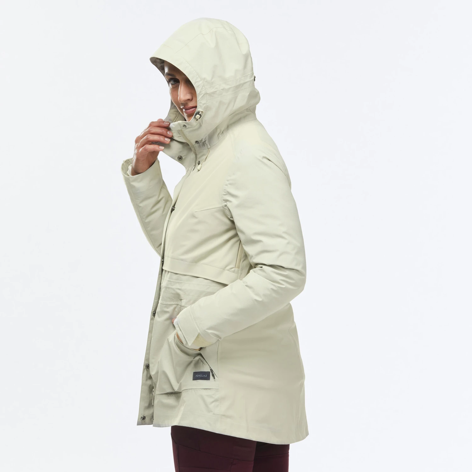 Women's Waterproof 3in1 Travel Trekking Jacket - Travel 900 Compact -10° 7 Women's Waterproof 3in1 Travel Trekking Jacket - Travel 900 Compact -10° - Image 7