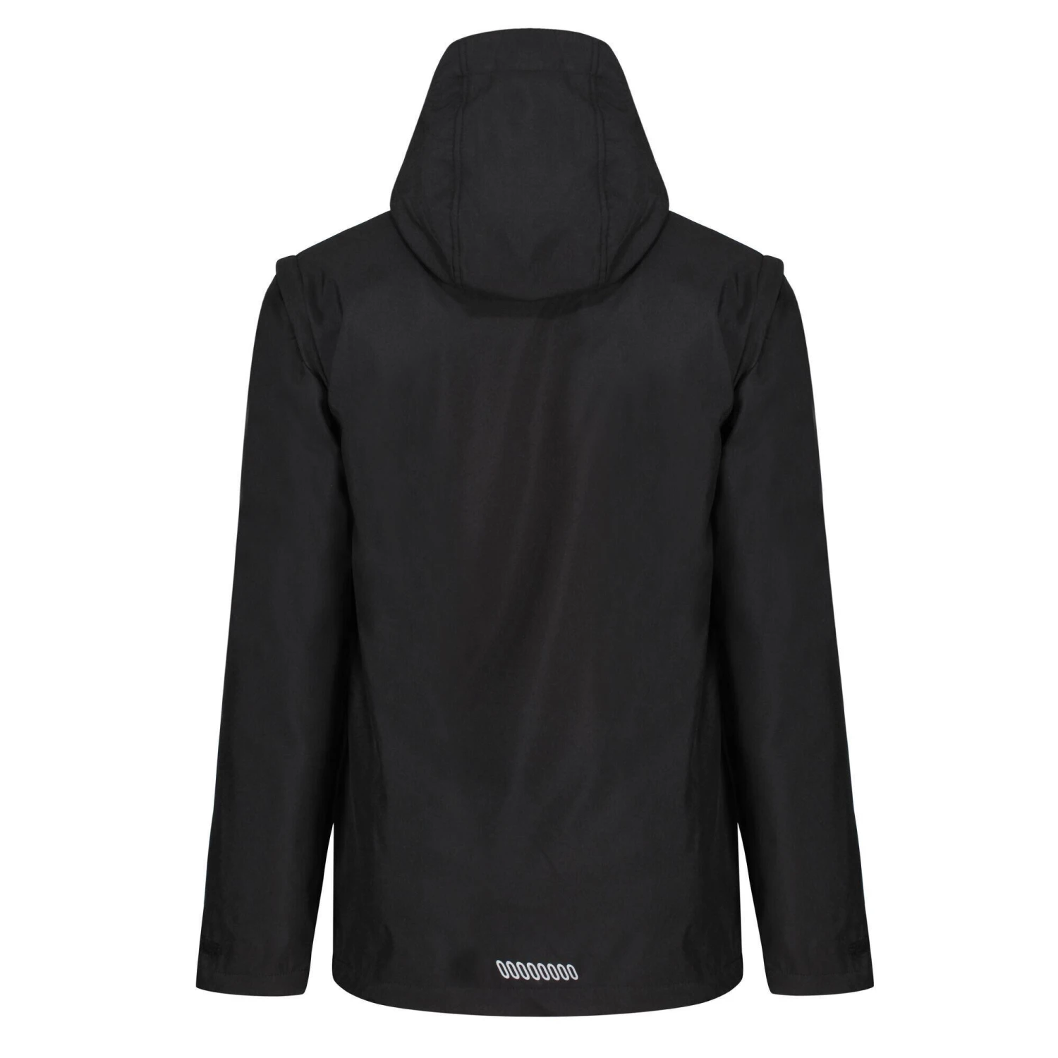 Regatta Mens Erasmus 4 In 1 Soft Shell Jacket (Black) 2 Regatta Mens Erasmus 4 In 1 Soft Shell Jacket (Black) - Image 2