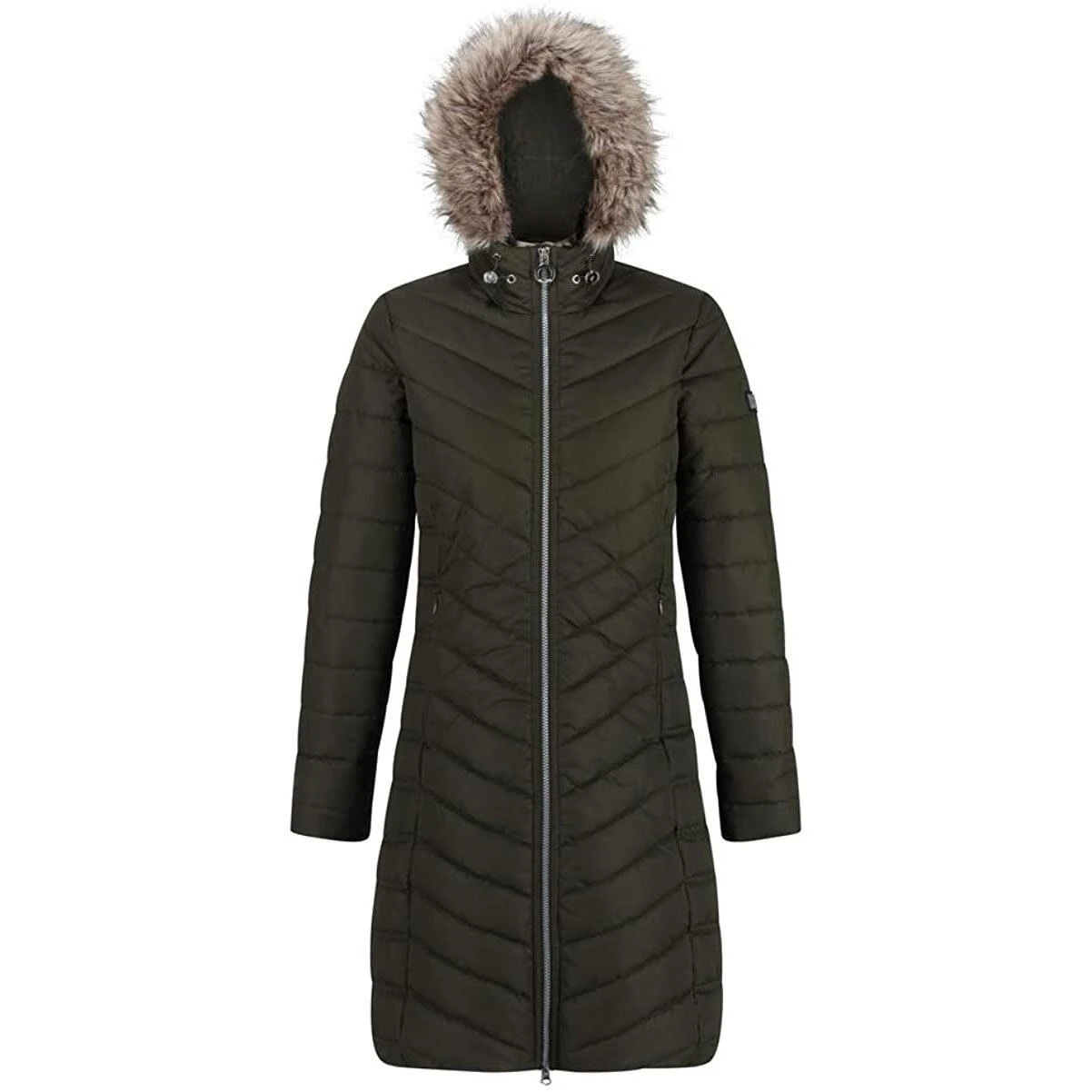 Regatta Womens/Ladies Fritha Parka (Dark Khaki) 1 Regatta Womens/Ladies Fritha Parka (Dark Khaki)