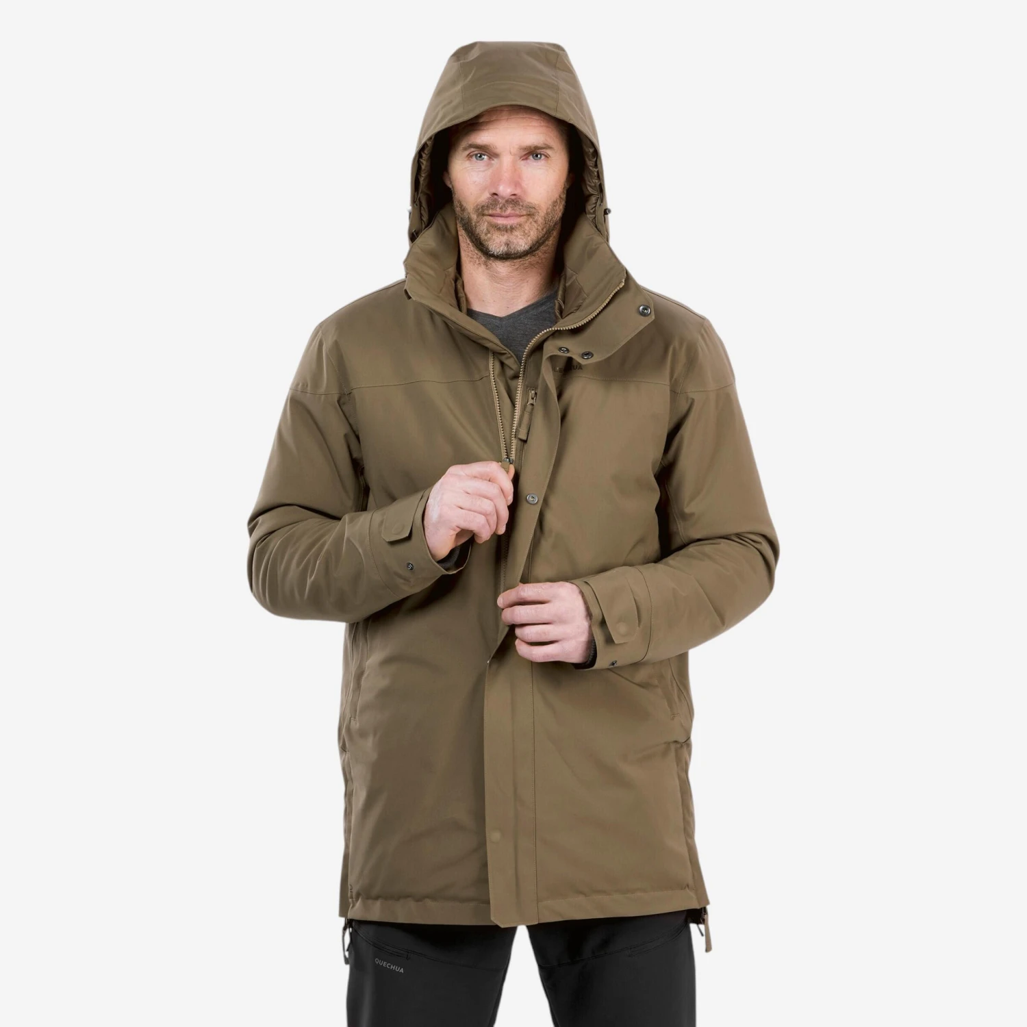 Quechua MEN'S HIKING WATERPROOF WINTER PARKA - SH500 2 Quechua MEN'S HIKING WATERPROOF WINTER PARKA - SH500 - Image 2