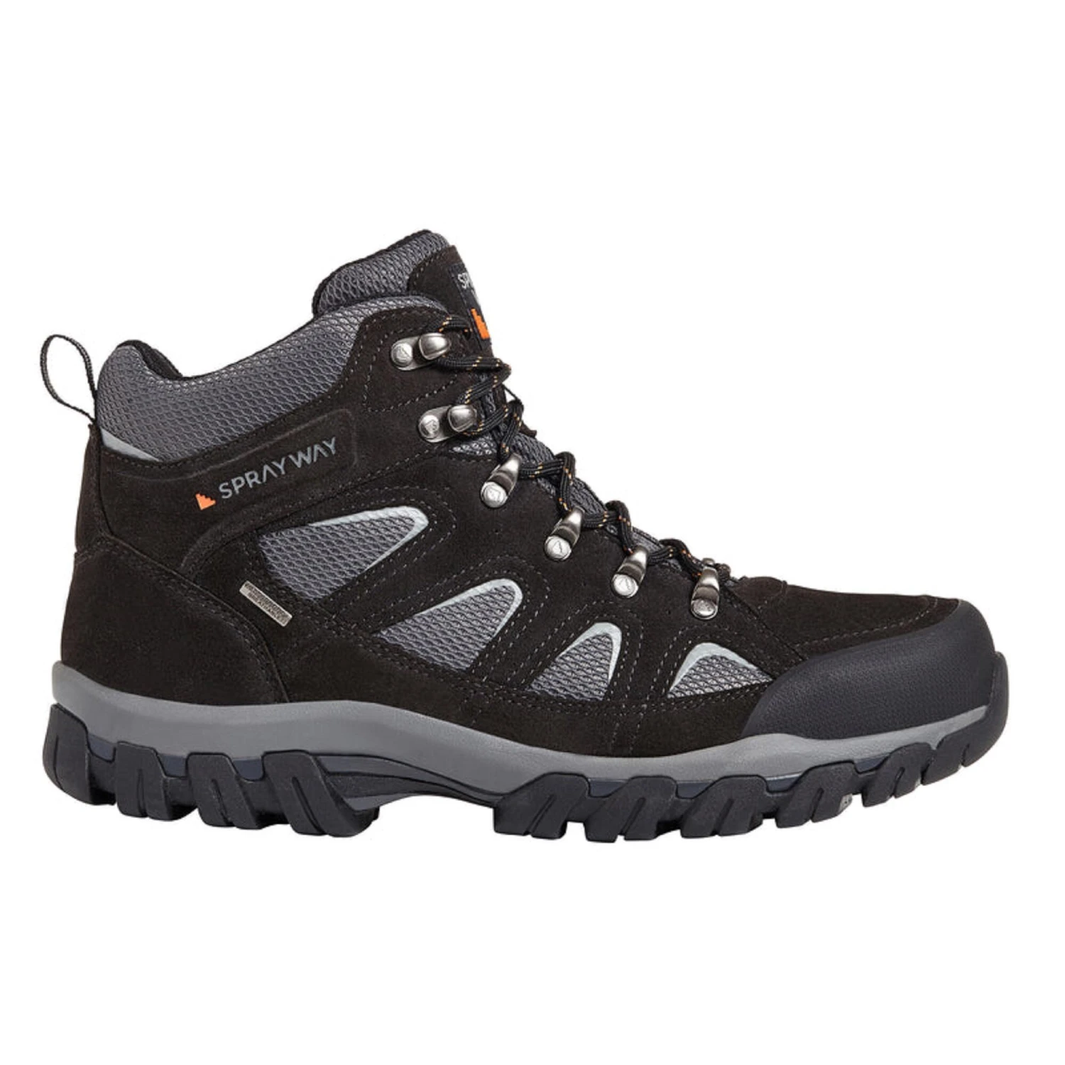 Men's Waterproof Walking Boots - Sprayway Mull Mid - Black 6 Men's Waterproof Walking Boots - Sprayway Mull Mid - Black - Image 6