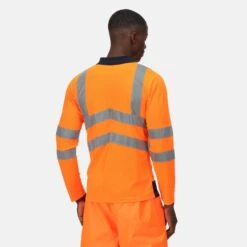 Regatta Mens HiVis Polo Shirt (Orange/Navy) 12 Regatta Mens HiVis Polo Shirt (Orange/Navy) -The Outdoor Clothing Store ke3b9b6b4c505c25fcb1a9e11729cc21b