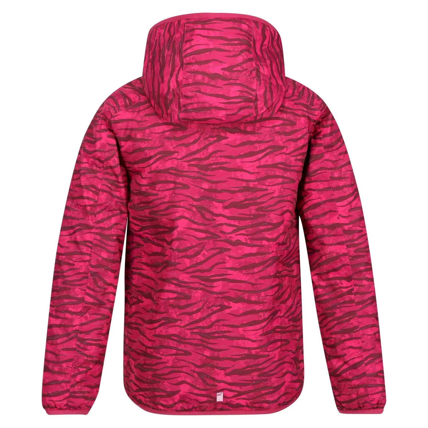 Regatta Childrens/Kids Volcanics VI Zebra Print Waterproof Jacket (Berry Pink) 2 Regatta Childrens/Kids Volcanics VI Zebra Print Waterproof Jacket (Berry Pink) - Image 2