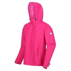 Regatta Womens/Ladies Laiyah Waterproof Jacket (Fusion Pink) 14 Regatta Womens/Ladies Laiyah Waterproof Jacket (Fusion Pink) -The Outdoor Clothing Store kf1247c4396665ba1ffd52e61afcf8cf3