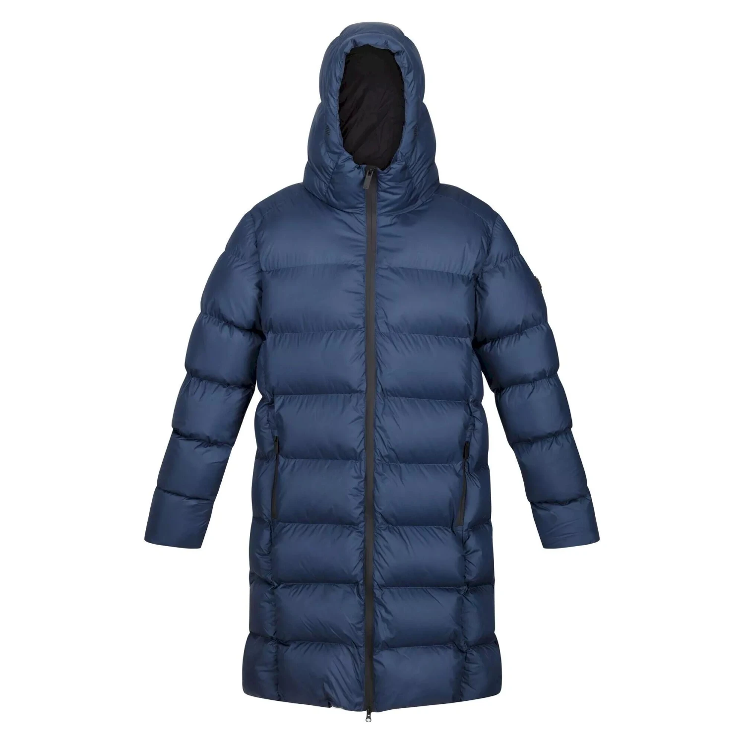 Regatta Mens Hallin Long Length Padded Jacket (Black) 5 Regatta Mens Hallin Long Length Padded Jacket (Black) - Image 5