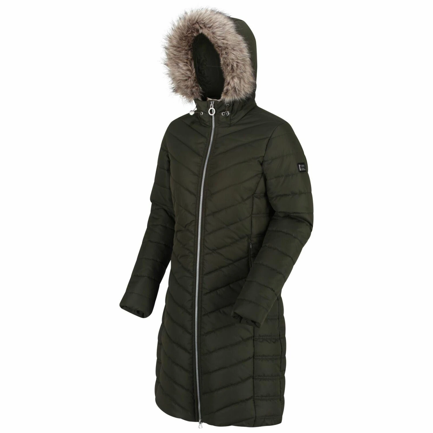 Regatta Womens/Ladies Fritha Parka (Dark Khaki) 4 Regatta Womens/Ladies Fritha Parka (Dark Khaki) - Image 4