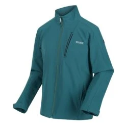 Regatta Mens Nantfeld Soft Shell Jacket (Pacific Green) -The Outdoor Clothing Store kfb119308035c46f64e73a6f7abe4ed3c